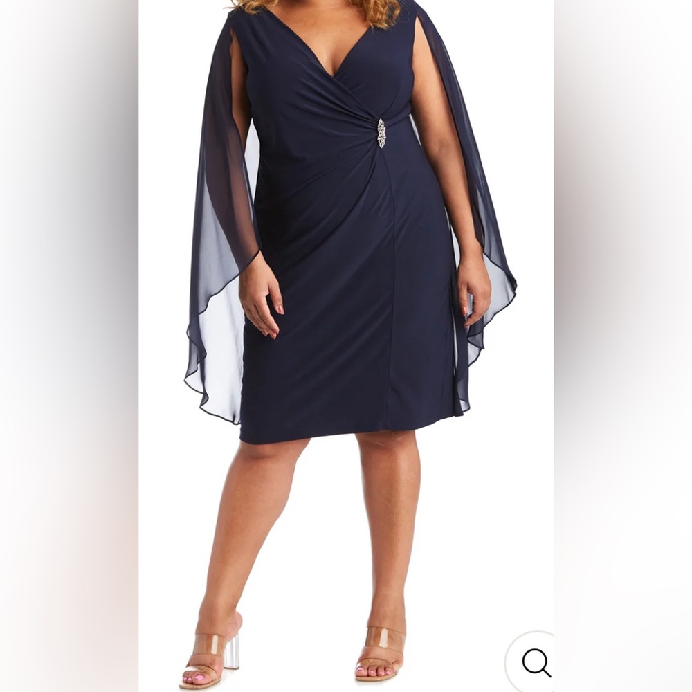Navy R & M Richard’s dress size 18W. Worn once